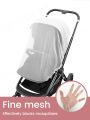 Full Coverage Baby Stroller Mosquito Net, Fine Mesh Insect Shield for Complete Summer Protection. 