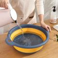 Portable Foldable Laundry Basin Plastic Travel Folding Wash Basin Safe Durable Foldable Wash Basin Bathroom Household Supplies. 