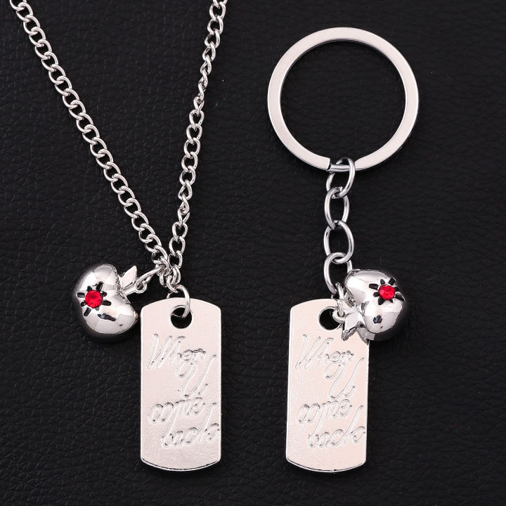 2Pcs/Set%20Game%20Love%20and%20Deepspace%20Caleb%20Necklace%20Keychain%20Summer%20Day%20Apple%20Clavicle%20Bag%20Pendant%20Women's%20Jewelry%20Accessories%20Gift%20-%20Image%202