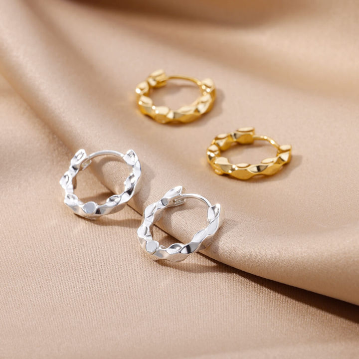 Stainless%20Steel%20Irregular%20Twist%20Earrings%20for%20Women%20Gold%20Color%20Round%20Hoop%20Earrings%20Fashion%20Jewelry%20Wedding%20%20Free%20Shipping%20-%20Image%204