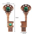Metal Heart Shaped Key USB 2.0 High-speed Flash Drive 64GB Copper Love Pen Drive 32GB Memory Stick Fashion Business Gift U Disk. 