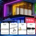 2M LED Strip Lights 60LEDs/m SMD2835 USB 5V RGB Tape With Remote Control Background Atmosphere Lighting Room Decor TV Backlight. 