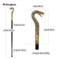 Gold Black Luxury Snake Handle Fashion Walking Stick for Party Decorative Walking Cane Elegant Crosier Knob Walking Stick 93cm. 