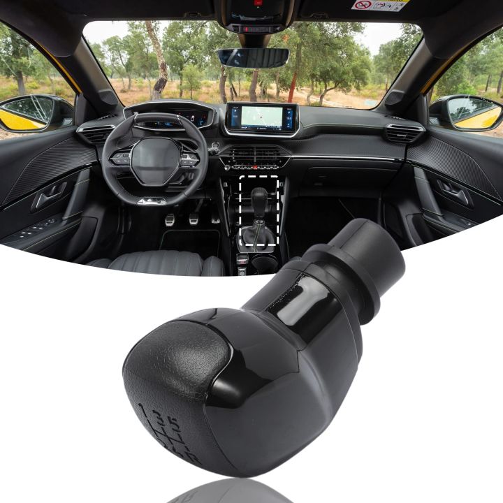 Black%20Gear%20Lever%20Knob%20Compatible%20with%20Peugeot%20208%20308%20508%202008%203008%20Citroen%20C2%20C3%20C4%20C5%20Jumpy%205%20Speed%20Replacement%20Lens%20Grip%20-%20Image%205