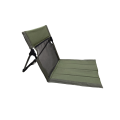 Outdoor Foldable Camping Chair Oxford Cloth Camping Floor Chair Garden Park Single Lazy Chair Backrest Cushion Picnic Back Chair. 
