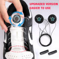 1Pair New Easy Fit Automatic Shoelaces Without ties Swivel Buckle Elastic Laces Sneakers Adults Kids Lazy No Tie Shoe laces.