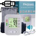 BP Sphygmomanometer English Voice Blood Pressure Monitor Upper Arm Automatic Tonometer Blood Pressure Meter LCD & Cuff Medical. 