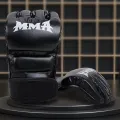 Professional Boxing Gloves Training Half Finger Leather Cushion for Sanda Boxing UFC Training Sandbag Knuckles. 
