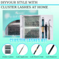 AILAISHI LASH DIY Eyelashes Kit 320pcs Cluster Lashes 30D+40D Waterproof Bond and Seal with Remover Tweezer Premade Fan Lashes. 