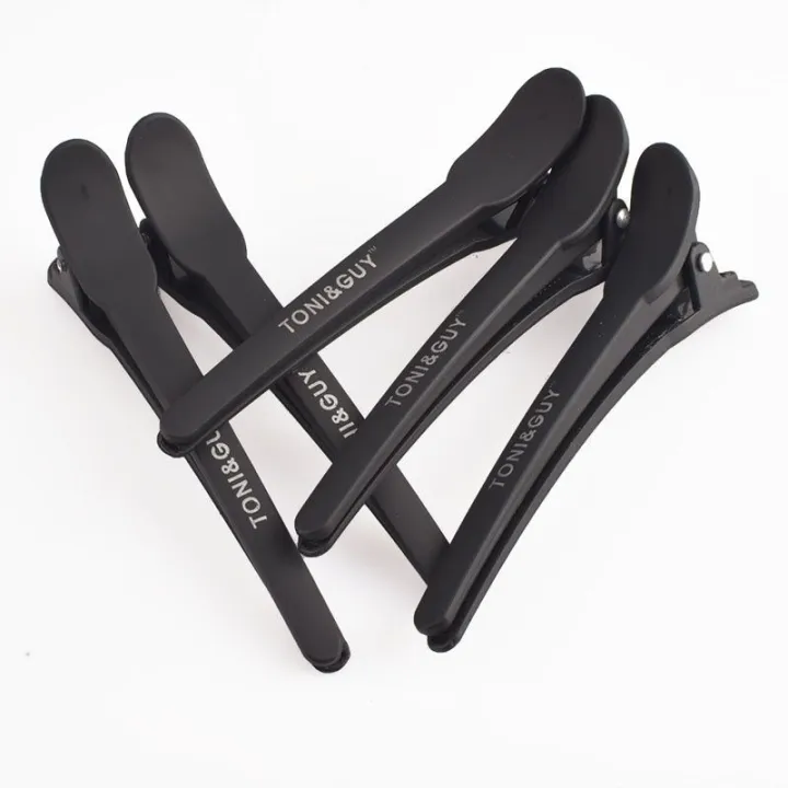 12pcs%20Hairdressing%20Hair%20Clip%20Salon%20Professional%20Women's%20Braided%20Tools%20Black%20Plastic%20Hairpin%20Clamps%20Claw%20Section%20Alligator%20Clips%20-%20Image%204