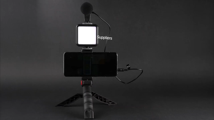 Video Making Vlog Tripod Kit AY-49 Video Making Vlog Tripod Kit With Microphone and And Light For Live Broadcast TikTok