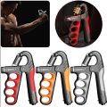 1 pis 10-100Kg Adjustable Hand Gripper Heavy Hand Strengthner High Quality Non Slip Griper Professional Hand Exercise Finger Muscle Recovery Electronic Counting 4 Digit Display Home Gym Equipment Wrist Trainer Finger Fitness - 4 Finger Model. 
