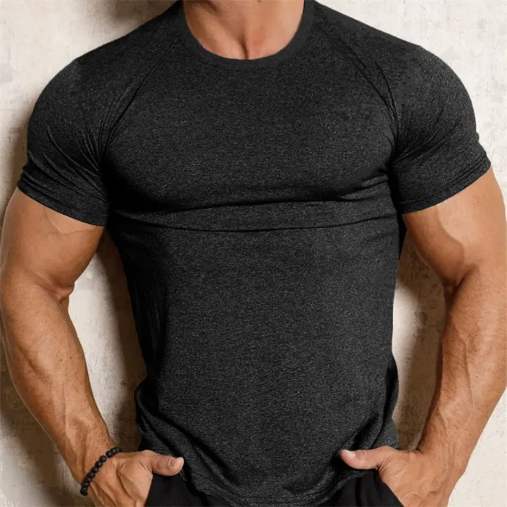New%20Tight%20Sport%20T-Shirt%20Quick%20Drying%20Fitness%20Sportswear%20Short%20Sleeve%20Tops%20Running%20Training%20Shirt%20Summer%20Compression%20T-Shirts%20Men%20-%20Image%202