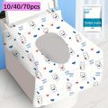 10/40/70 Pcs Disposable Toilet Seat Covers for Travel Public Bathrooms Airplane Hygiene Universal Fit All Ages Potty Training.