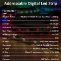 24V RGBIC Led Strip Light with Wifi Controller 5M 10M 20M Addressable 5050 60LEDs/m WS2811 Lamp Ribbon Alexa APP RF Control MIC. 