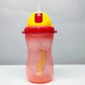 BOBO BABY STRAW BOTTLE with plastic cup FOR 18M+ babies or school going children came with neck band. 