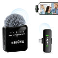 BLUK’S BX-17 Professional Lavalier Microphone with ANC- Bluetooth 5.2 Wireless Lapel Mic for Content Creation, Teaching, Interviews & Live Streams. 