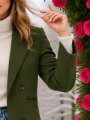 Women's Double Breasted Thickened Woolen Coat Warm Fashion Jacket for Commute Weekend.