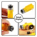 (4 Pcs combo) For Arduino Smart Car Robot Plastic Tire Wheel with DC 3-6V Gear Motor. 