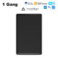 Matter WiFi Smart Push Button Switch 1-4 Gang US No Neutral Wire Homekit Siri Voice Control Work with Tuya Alexa  Home. 