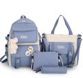 4pcs girls college bagpack. 