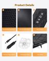 Electric Neck Massager with Heat, 4D Deep Tissue Kneading Shiatsu Massager for Neck, Shoulders, Back & Legs. 