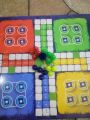2in1 ludo 4-6 player ludo with goti playing wooden board game for childern mind. 