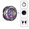 K20 Universal Portable Magnetic Semiconductor Phone Cooler with Digital Display RGB Lights Powerful Cooling Fan for Gaming. 