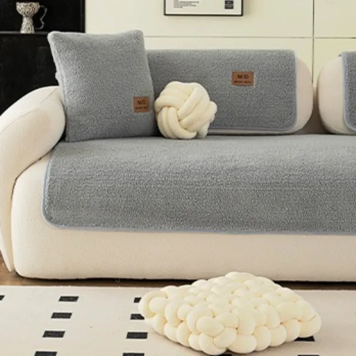 Solid%20Sherpa%20Anti-Slip%20Sofa%20Cover%20with%20PU%20Label%20Decor%20for%20Living%20Room%20Coush%20Seat%20Cover,%20Universal%20Sofa%20Slipcover%20Furniture%20Towel%20-%20Image%202
