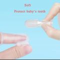 Silicone Baby Toothbrush And Tongue Cleaner. 