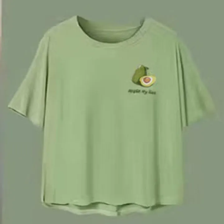 Pajamas%20Female%20Short-Sleeved%20Set%20of%20Sweet%20with%20Chest%20Cushion%20Korean%20Version%20of%20the%20Cartoon%20Students%20Casual%20Home%20Wear%20Loose%20Large%20-%20Image%205
