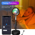 LED Sunset Lamp RGB Portable USB Projection Light Multifunctional Intelligence Photography Lighting Living Atmosphere Decoration. 