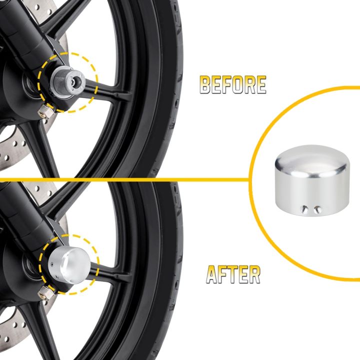 Motorcycle%20Adjustable%20Front%20Axle%20Nut%20Bolt%20Cover%20Cap%20for%20Harley%20Sportster%20883%201200%20Dyna%20VRSCA%20V%20Rod%202002-2006%20CVO%20Softail%C2%A0MP-1094%20-%20Image%203