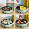 Motoso 22cm Multi-functional Mini Electric Frying Baking Pan. 