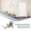 Door Handle Lock Round Entry Security Privacy Sliding Front Doors Entrance Keyed Locks for Bedroom Living Room Household. 
