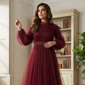 Irani Style Georgette One Piece Kurti Gown China A Soft Net Design For Girls And Women Elegant Outfit. 