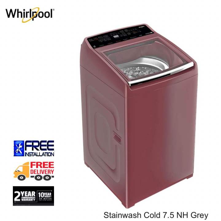 WhirlpooI 7.5 Kg Fully Automatic Top Load Washing Machine Stainwash Pro 7.5 Grey