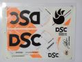 New 3D 2024 DSC ORANGE & BLACK Edition Cricket Bat Sticker For Professional Players. 