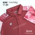 Ego Sport Ego Sport Polo Shirt, Tiedye Model, Tie-Dye Polo Shirt, Short Sleeves, Sloping Shoulders (Tt-001) - Pink/Orange/Red/Yellow/Gray/Brown. 
