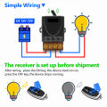 Smart Home DC 12-72V 24V 30A Wireless Remote Control Switch RF 433Mhz Transmitter On Off Switch for Water Heaters Ceiling Lamp. 