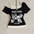 Y2k Nana Osaki Graphic T Shirts Casual Harajuku Streetwear Japanese Clothes Fashion Rock Punk Sleeveless Tanks & Camis Coquette.