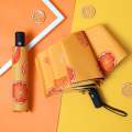 BMW Light weight Auto Open-close Printed Umbrella- Orange/Watermelon/Kiwi.