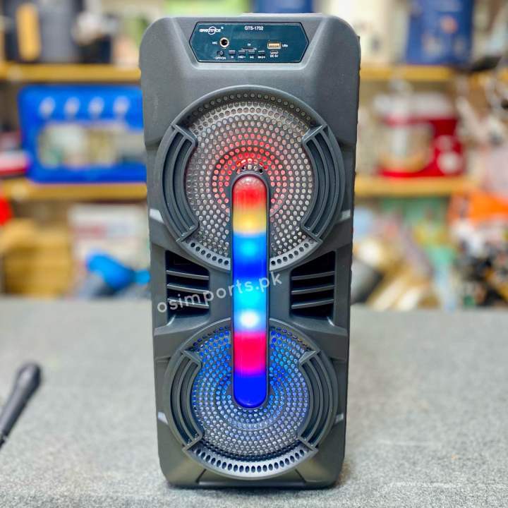 Greatnice%20Gts-1702%20Bluetooth%20Wireless%20Portable%20Outdoor%20Speaker%20Dual%208%20Inch%20With%20Wired%20Microphone%20-%20Image%202