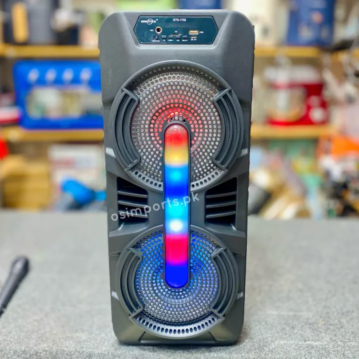 Greatnice%20Gts-1702%20Bluetooth%20Wireless%20Portable%20Outdoor%20Speaker%20Dual%208%20Inch%20With%20Wired%20Microphone%20-%20Image%202