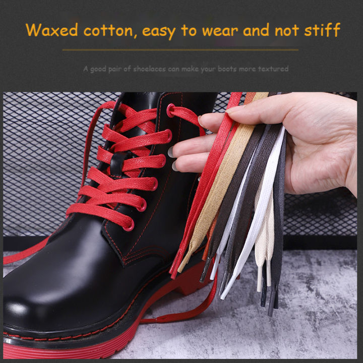 1%20Pair%20Shoelaces%200.8%20CM%20Waxed%20Cotton%20Width%20Flat%20Waterproof%20Shoe%20Laces%20Unisex%20Boots%20Casual%20Sneakers%20Shoelace%20Leather%20Shoe%20Lace%20-%20Image%206