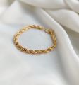 GOLD coating rope bracelet. Stainless Steel. 
