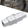 Hex Axle Tool Universal Chrome Silver Hex Wrench Removal Tool Hex Allen Axle Spindle Tool for Motorcycle Front Axle Wheel. 