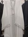 zafar Abaya dubai fabric very premium quality open abaya with staler. 