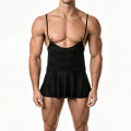Sleep Nightdress Slip Dress Man Lingerie Men Nightgown Crossdresser Sissy Backless Mini Spaghetti Strap Sundress Homewear.