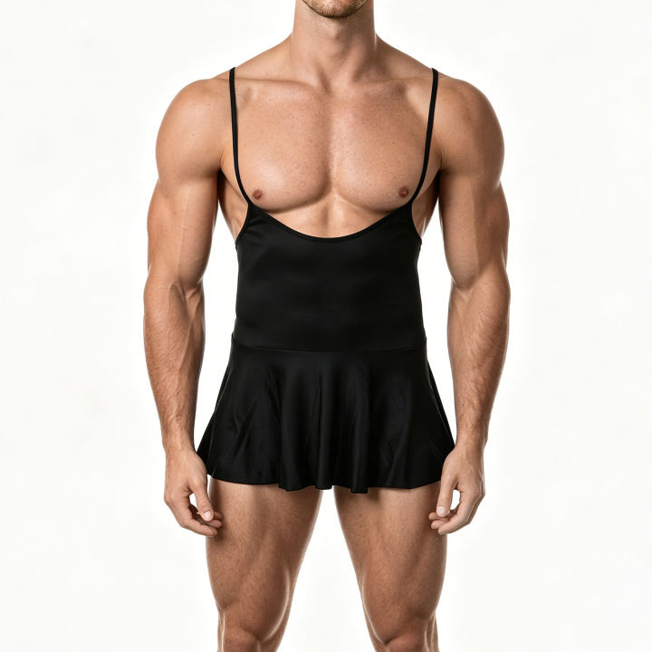 Sleep%20Nightdress%20Slip%20Dress%20Man%20%20Lingerie%20Men%20Nightgown%20Crossdresser%20Sissy%20Backless%20Mini%20Spaghetti%20Strap%20Sundress%20Homewear%20-%20Image%204